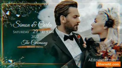 Wedding invitation slideshow Openers template preview