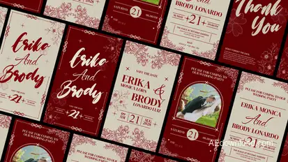Wedding Invitation Story Elements template preview
