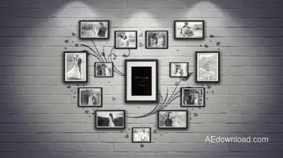 Wedding Memories Video Displays template preview