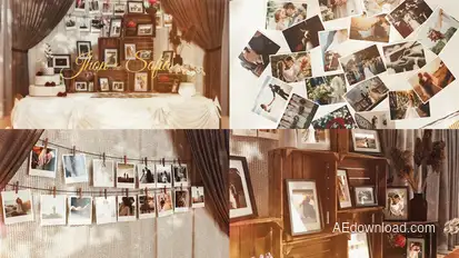 Wedding Photo Gallery Video Displays template preview