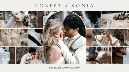 Wedding Photo Slideshow & Collage Template Elements template preview