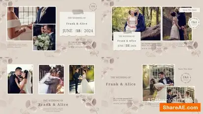Wedding slideshow Openers template preview