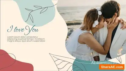 Wedding slideshow Openers template preview