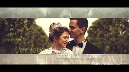Wedding Slideshow | Emotional Love Story | Clean Cinematic Video Displays template preview