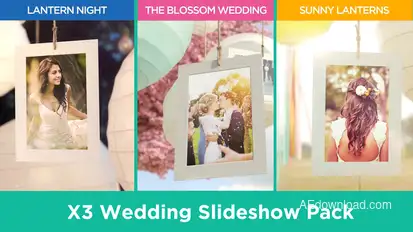 Wedding Slideshow Pack Video Displays template preview