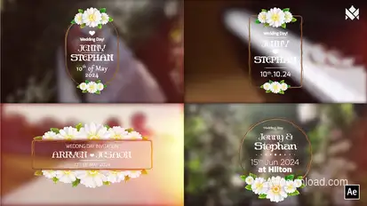 Wedding title V.01 Titles template preview