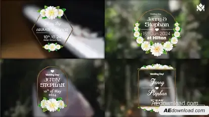 Wedding title V.03 Titles template preview