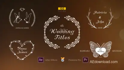 Wedding Titles Titles template preview