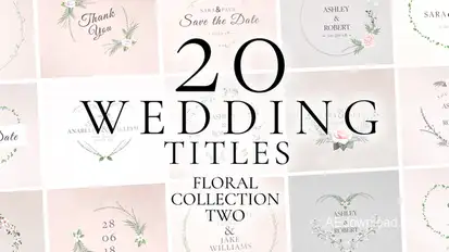 Wedding Titles Titles template preview