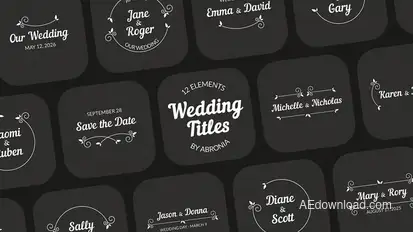 Wedding Titles Titles template preview