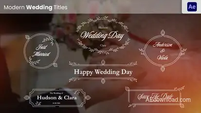 Wedding Titles Titles template preview