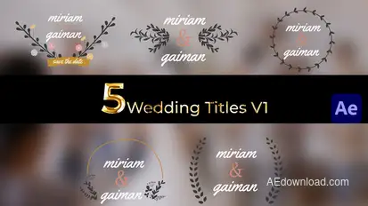 Wedding Titles Leaf labels Pack 01 Titles template preview