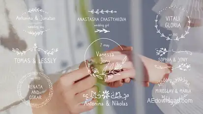 Wedding Titles Pack broadcast-packages template preview