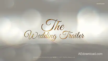 Wedding Trailer Titles template preview