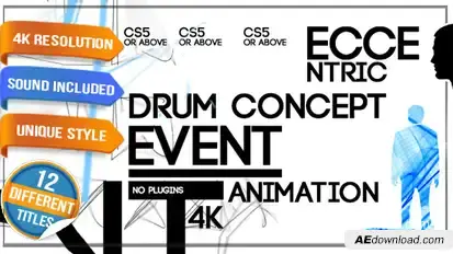 Contemporary Art Event Titles Openers template preview