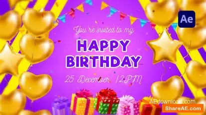 Welcome My Birthday Openers template preview