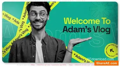 Welcome My Vlog | Channel Promo Openers template preview