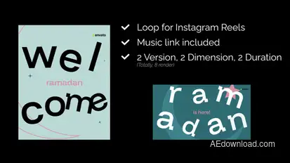 Welcome Ramadan Opener Openers template preview