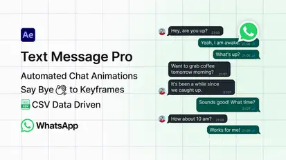 WhatsApp Text Message Pro Elements template preview