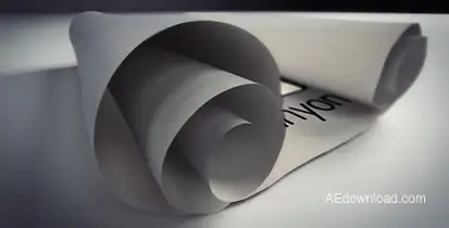 White Scroll Logo Reveals Logo Stings template preview