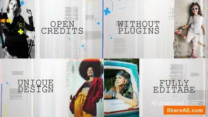 White Title Opener Openers template preview