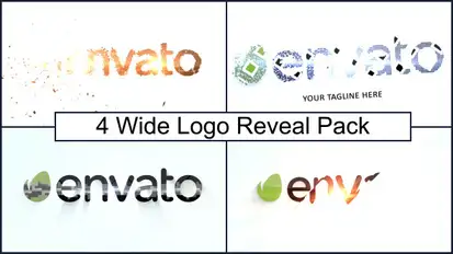 Wide Logo Reveal Pack Logo Stings template preview