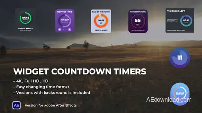 Widget Countdown Timers Elements template preview