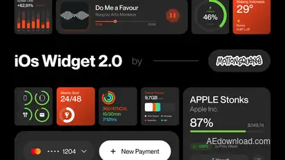 Widget UI 2.0 Elements template preview