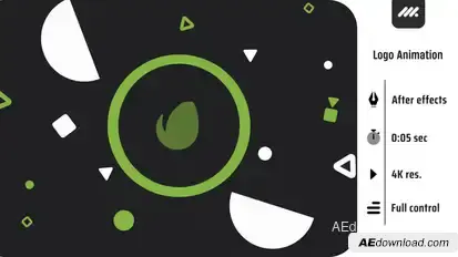 Wiggly logo Logo Stings template preview