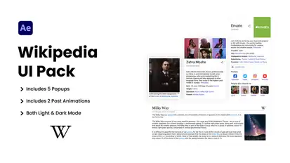 Wikipedia UI Pack Elements template preview