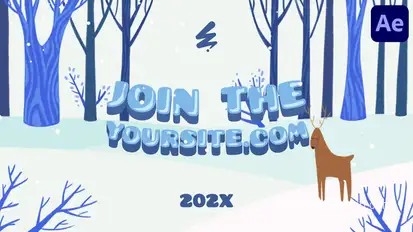 Winter Forest Logo | After Effects Logo Stings template preview