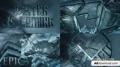 Winter Is Coming, Throne Games Trailer Openers template preview