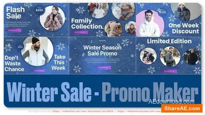Winter Sale - Promo Maker Openers template preview