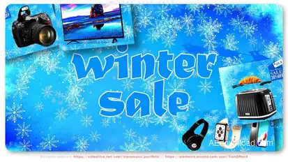 Winter Sale Promo Openers template preview
