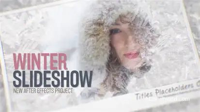 Winter Slideshow Video Displays template preview