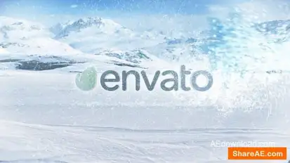 Winter Snow Frost Blizzard Holiday Logo 2 Openers template preview