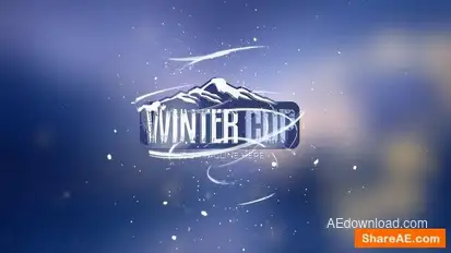 Winter Snow Logo Reveal Logo Stings template preview