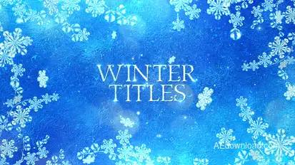 Winter Titles Titles template preview