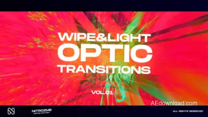 Wipe and Light Optic Transitions Vol. 01 Elements template preview