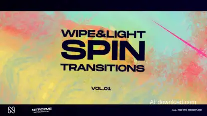 Wipe and Light Spin Transitions Vol. 01 Elements template preview