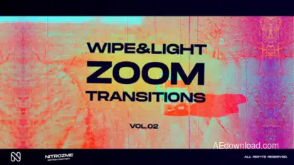 Wipe and Light Zoom Transitions Vol. 02 Elements template preview