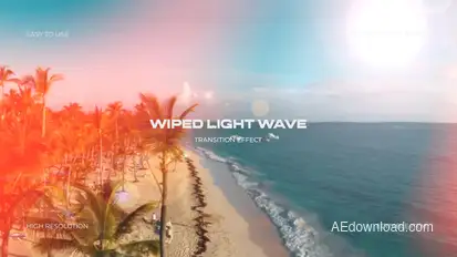 Wiped Light Wave Tansition Elements template preview