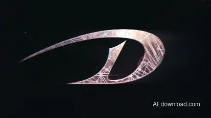 WireFrame Glitch Logo Intro Logo Stings template preview