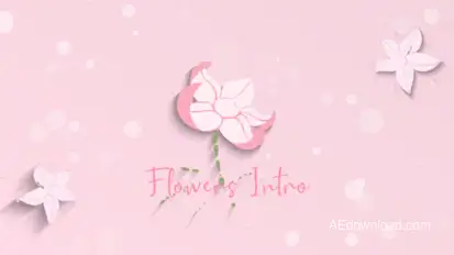 Women's Day Flowers Logo Reveal Logo Stings template preview