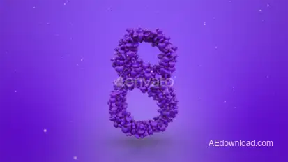 Women's Day Logo Reveal Logo Stings template preview