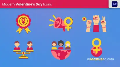 Women Day Pack Elements template preview