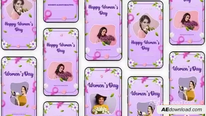 Videohive Womens Day Instagram Story Elements template preview