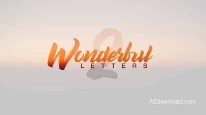 Wonderful Letters 2 Titles template preview