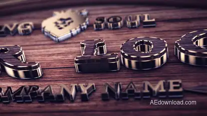 Wood And Gold Logo Logo Stings template preview