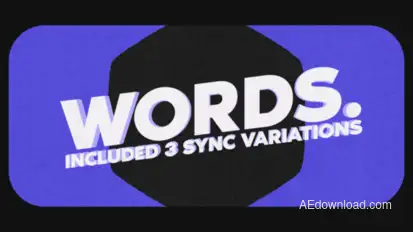Words Stomp Video Displays template preview